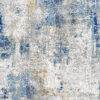 The Azure Gold Abstract Rug – printed rug
