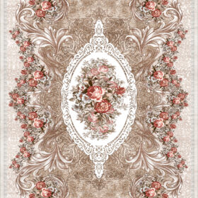 The Victorian Scroll Sepia Rug