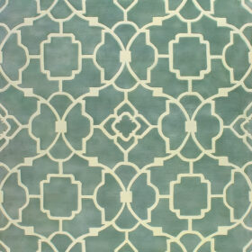 The Moroccan Lattice Green Rug