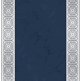 The Midnight Geometric Border Rug