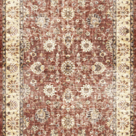 Home The Burgundy Heirloom Distressed chenille Rug